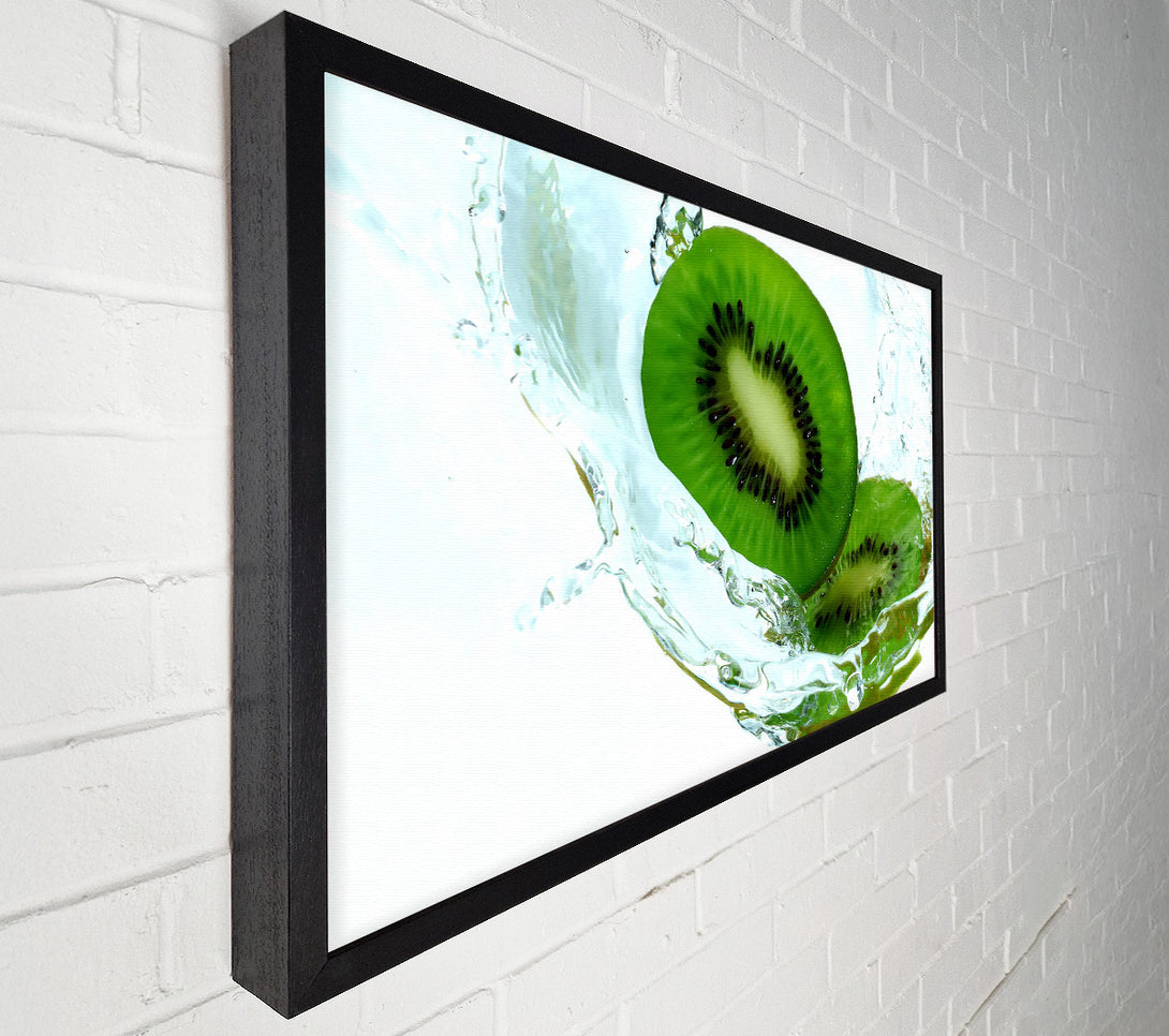 A Canvas Print of Fresh Kiwi Splash Canvas Art