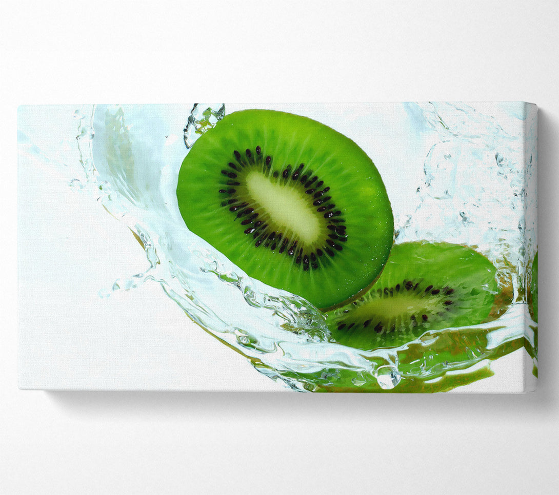  A Canvas Print of Fresh Kiwi Splash Canvas Art