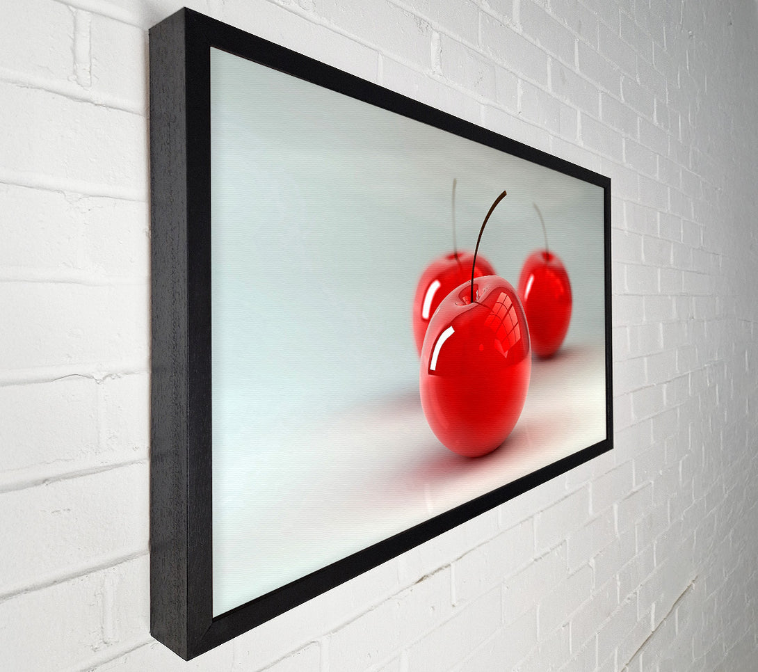 A Canvas Print of Glass Cherries Canvas Art