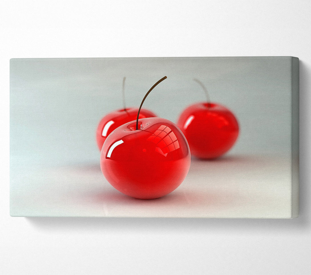  A Canvas Print of Glass Cherries Canvas Art