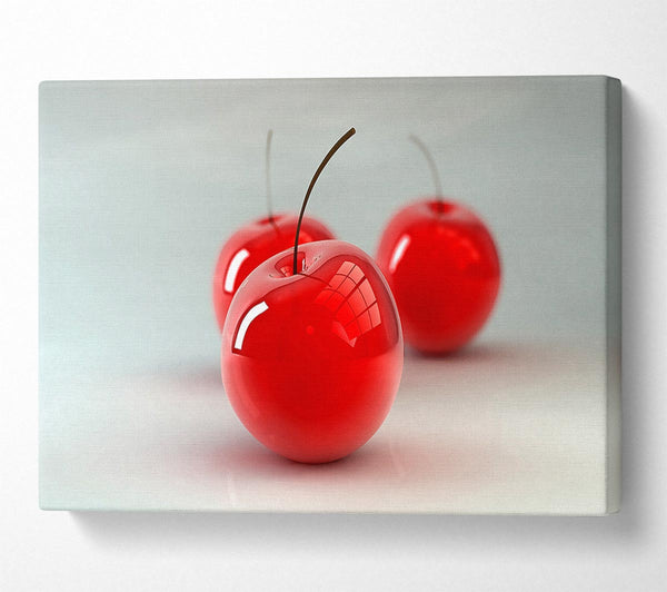  A Canvas Print of Glass Cherries Canvas Art