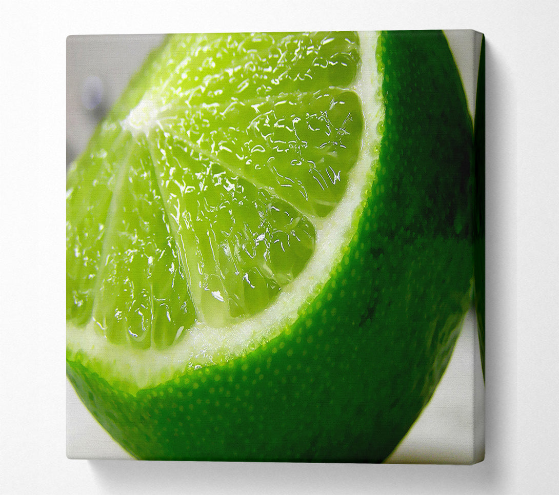  A Canvas Print of Lime Wedge Canvas Print