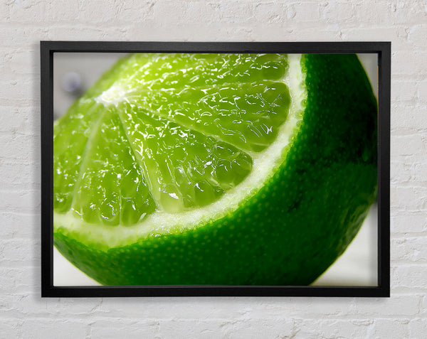 Lime Wedge Framed Print