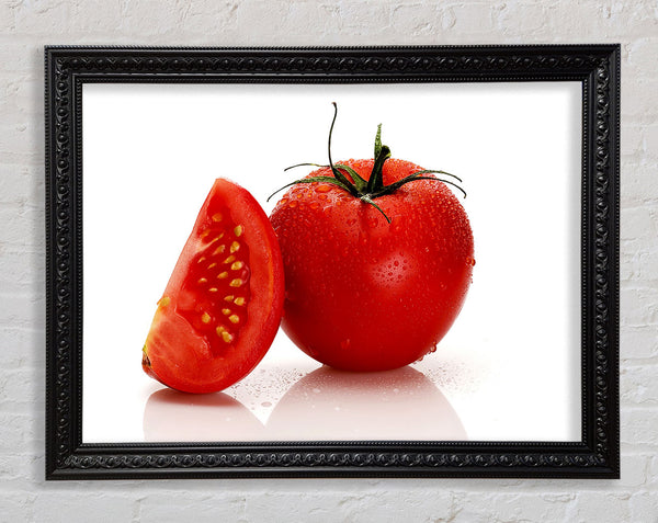 Dewdrop Tomato Framed Print