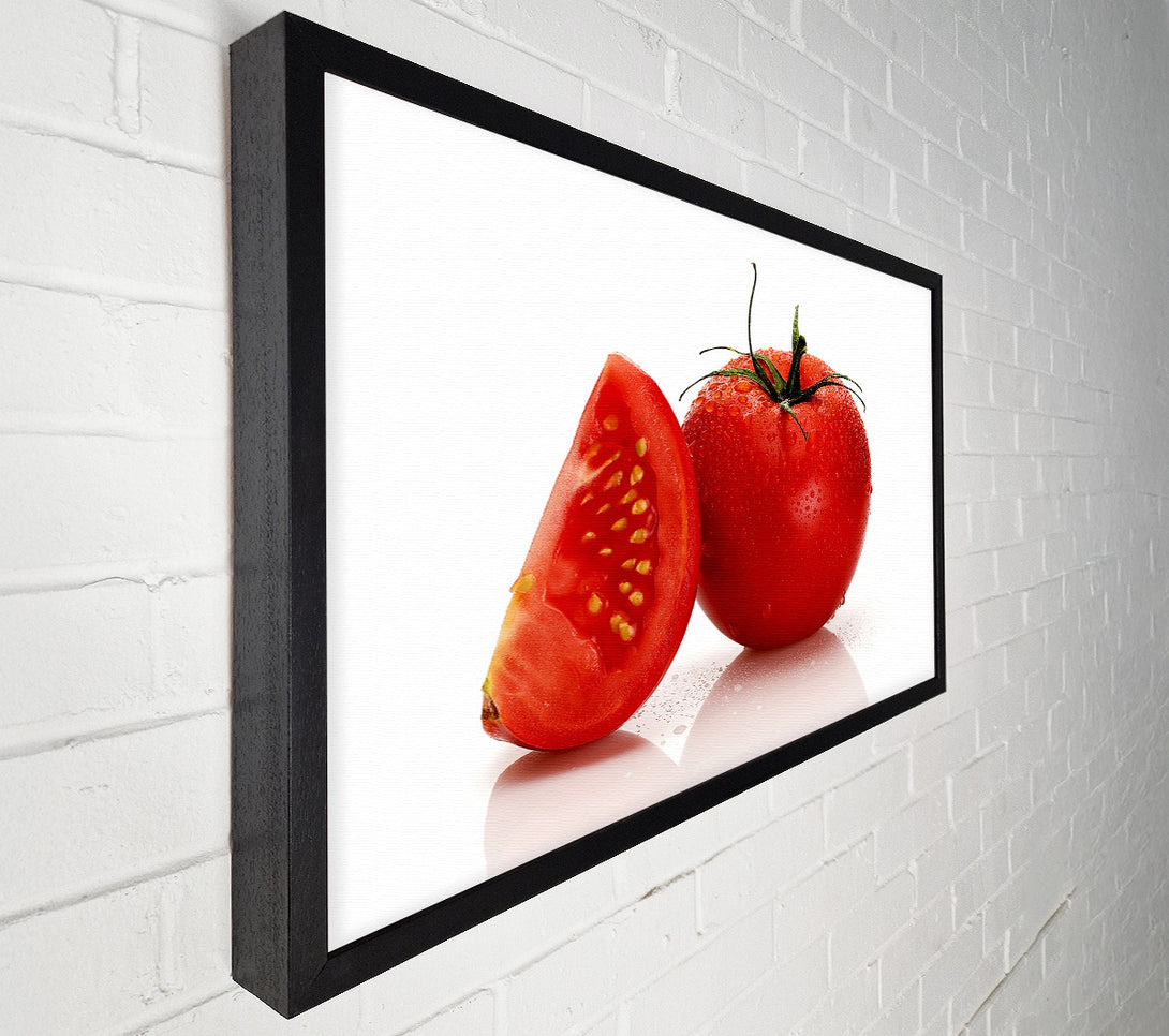  A Canvas Print of Dewdrop Tomato Canvas Art
