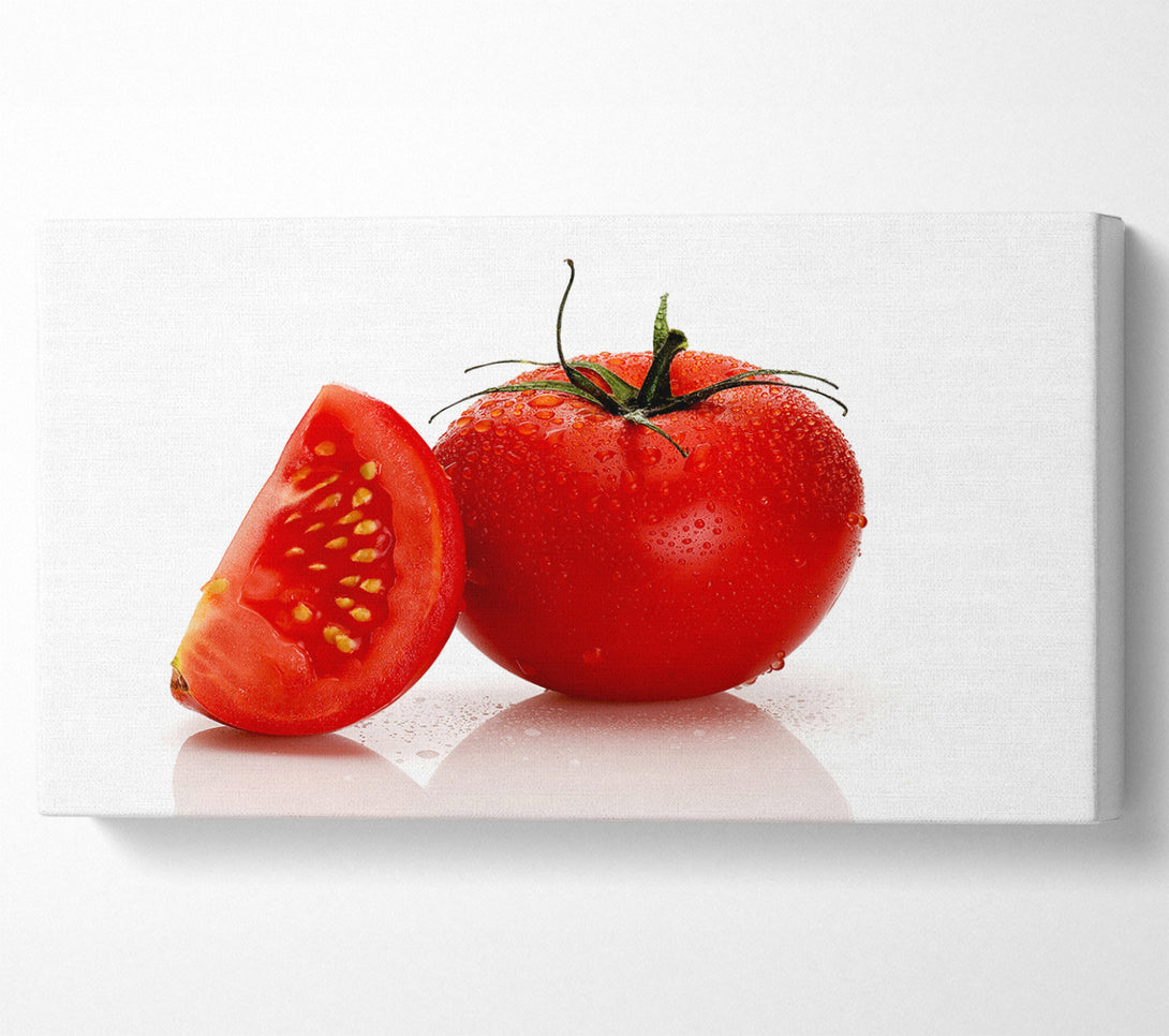  A Canvas Print of Dewdrop Tomato Canvas Art