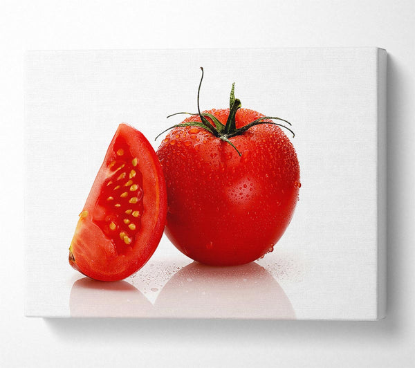  A Canvas Print of Dewdrop Tomato Canvas Art