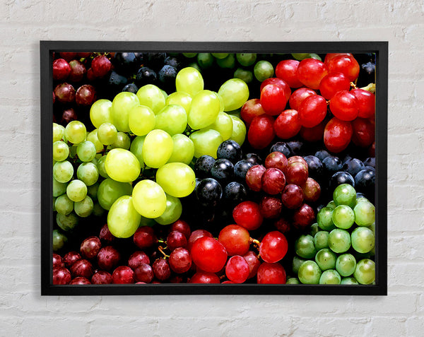 Nothing But Grapes Framed Print