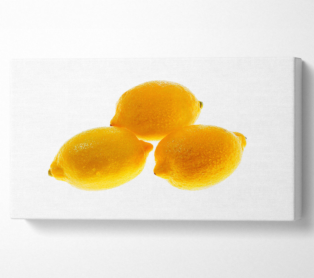  A Canvas Print of Trio Of Lemons Canvas Wall Art