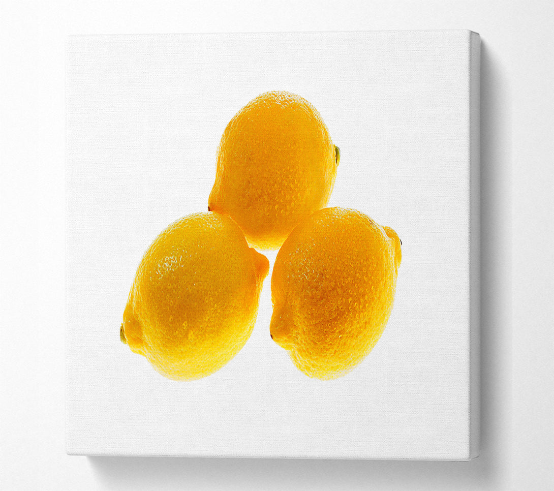  A Canvas Print of Trio Of Lemons Canvas Wall Art