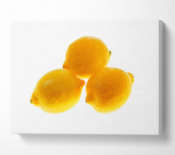  A Canvas Print of Trio Of Lemons Canvas Wall Art
