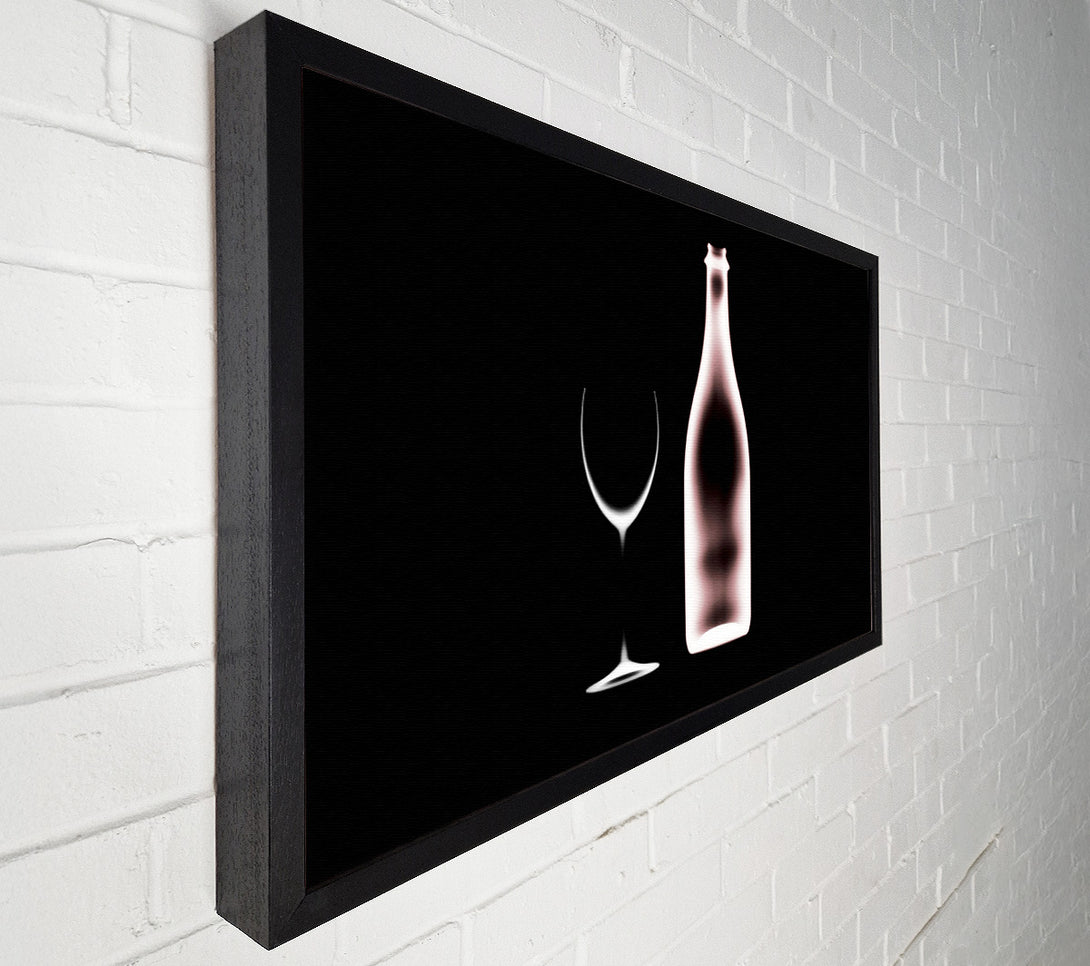  A Canvas Print of X-Ray Wine Bottle Canvas Art