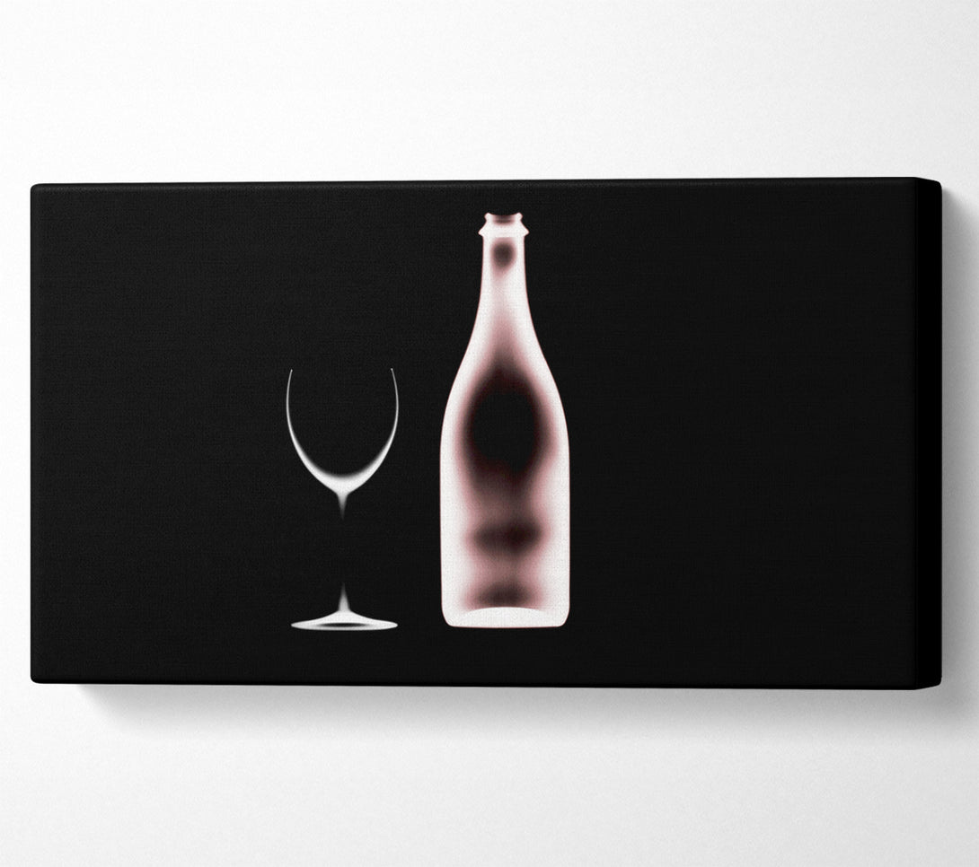  A Canvas Print of X-Ray Wine Bottle Canvas Art