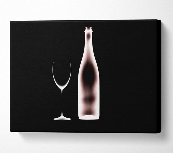  A Canvas Print of X-Ray Wine Bottle Canvas Art