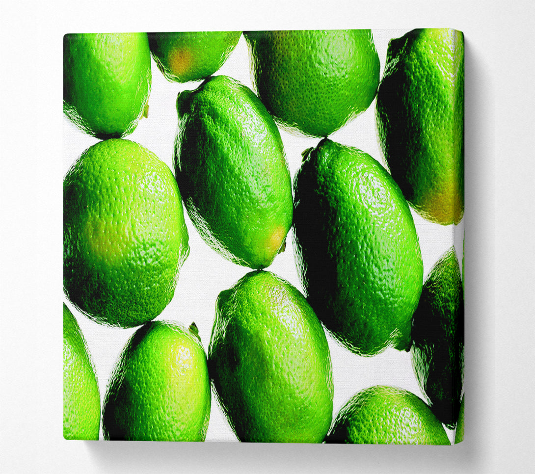  A Canvas Print of Lime Ocean Canvas Print
