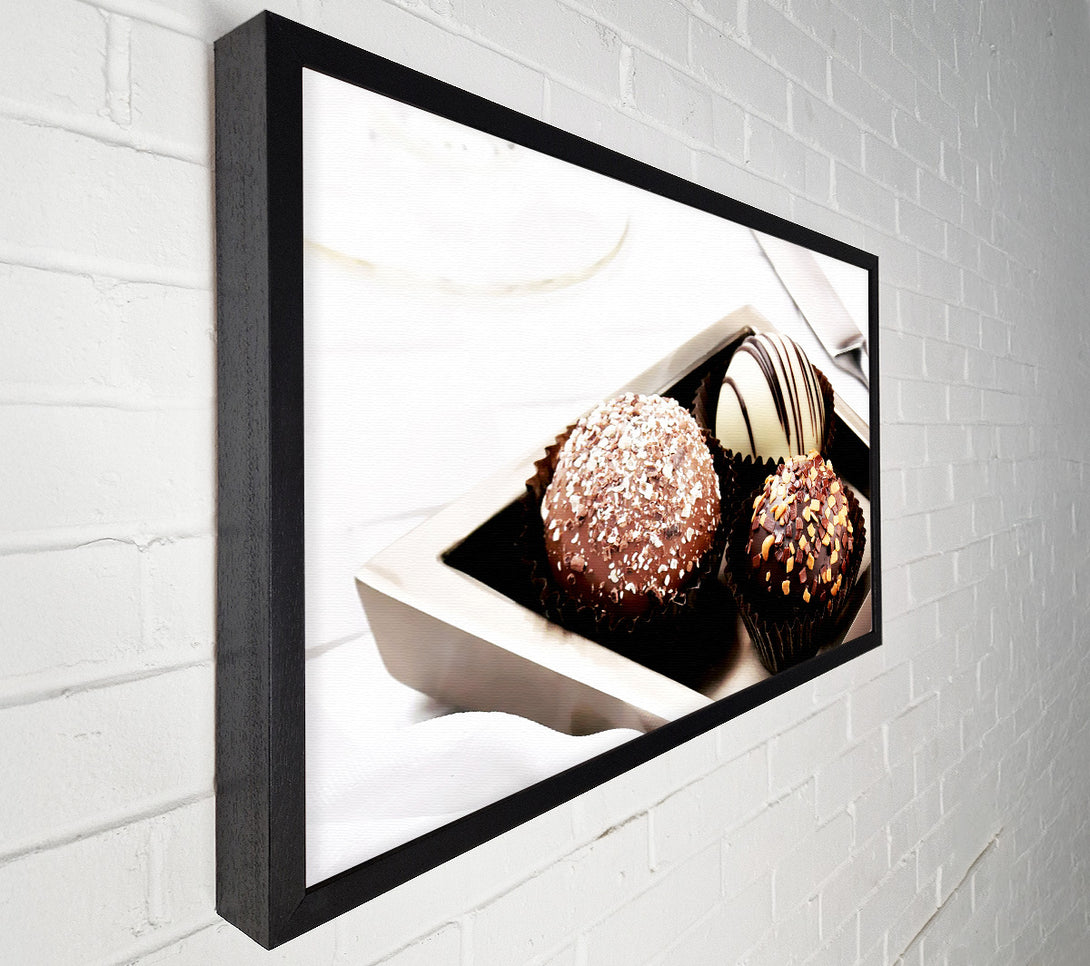  A Canvas Print of Trio Of Chocolates Canvas Art
