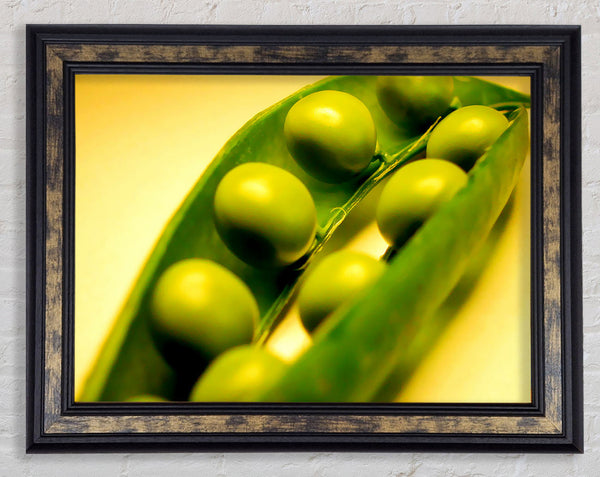 Pea Pod Framed Print