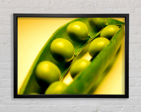 Pea Pod Framed Print