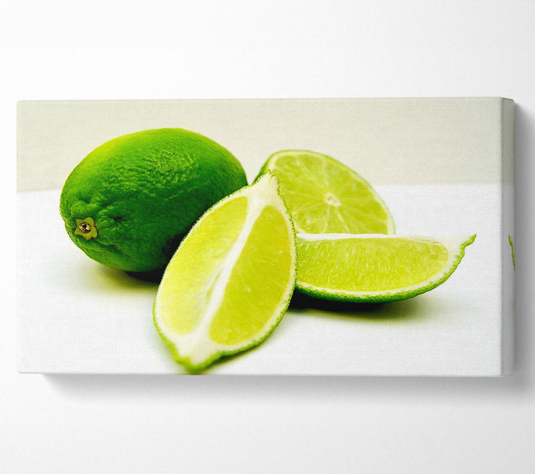  A Canvas Print of Lime Wedges Canvas Art