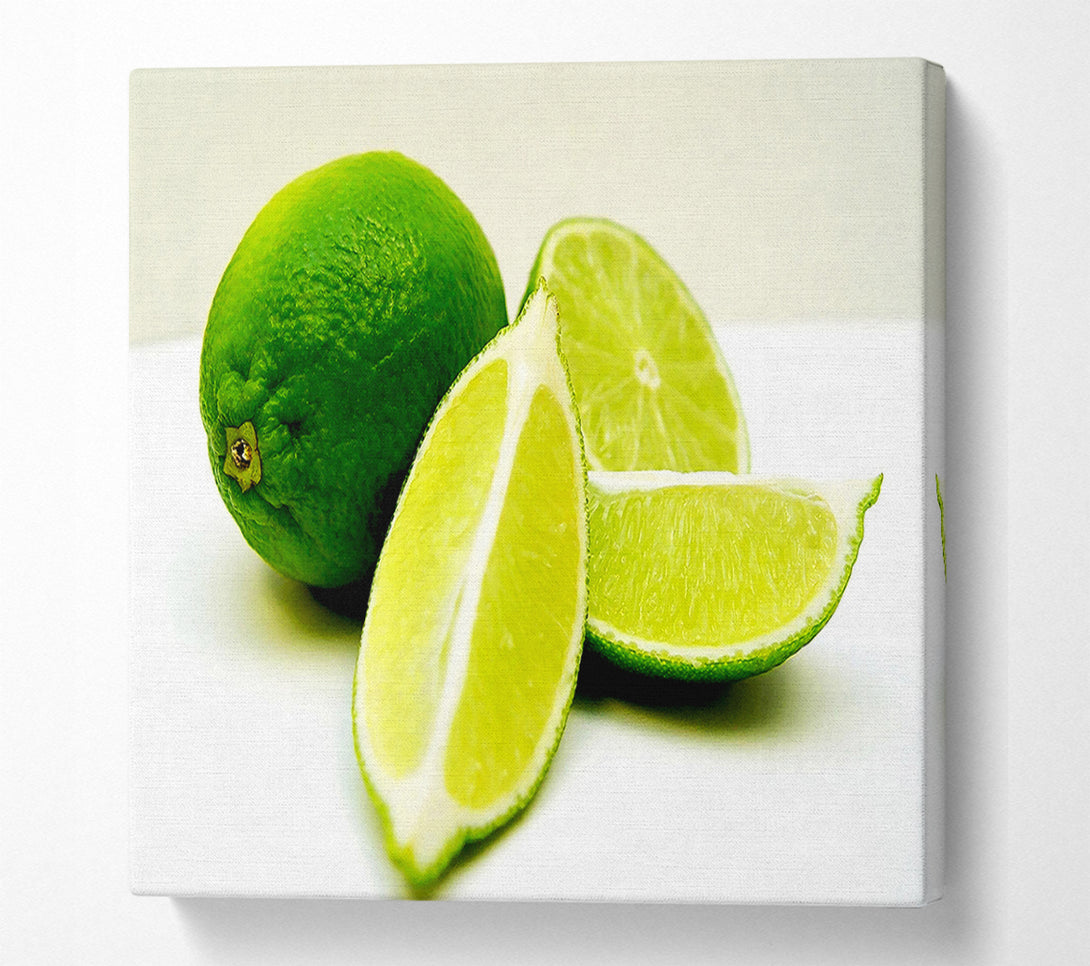  A Canvas Print of Lime Wedges Canvas Art