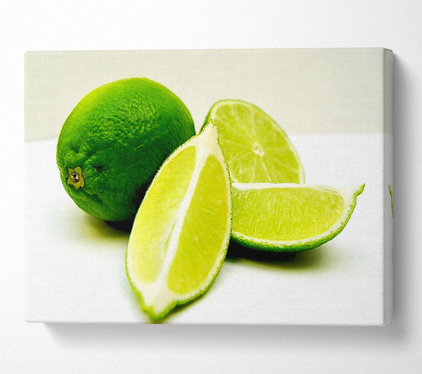  A Canvas Print of Lime Wedges Canvas Art
