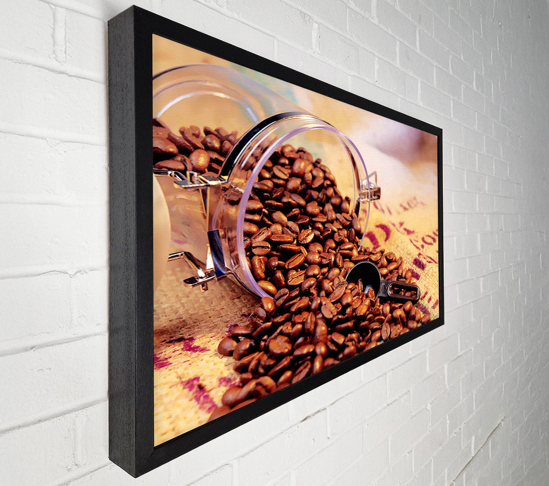  A Canvas Print of Coffee Bean Spill Canvas Print