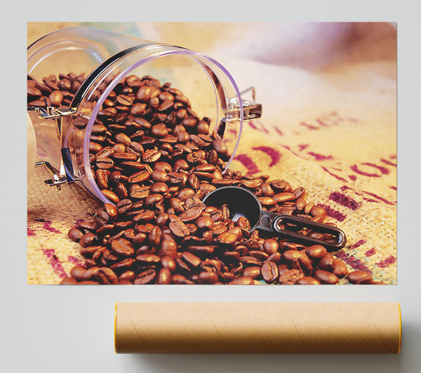 Coffee Bean Spill Poster