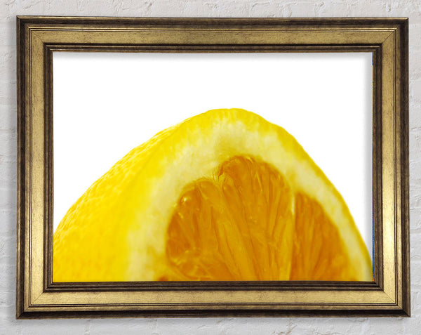 Lemon Wedge Framed Print