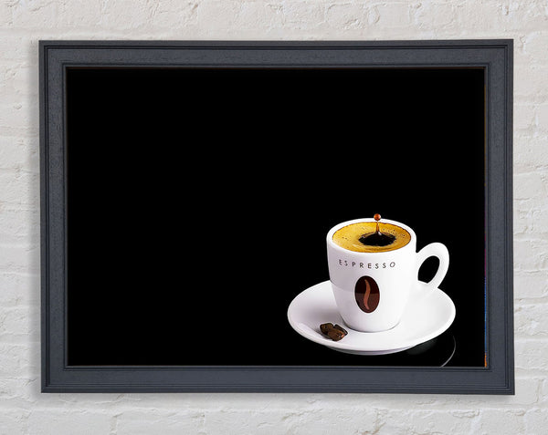 Espresso Drop Framed Print