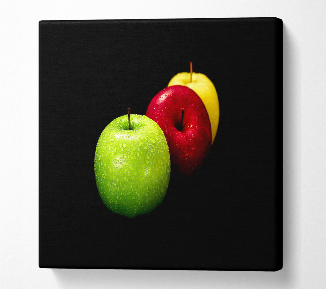  A Canvas Print of Trio Of Apples Canvas Print