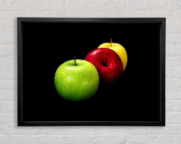 Trio Of Apples Framed Print