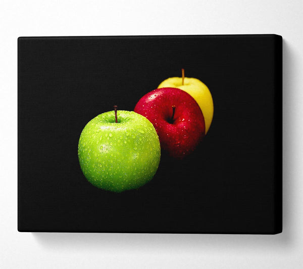  A Canvas Print of Trio Of Apples Canvas Print