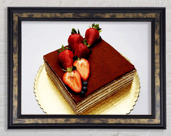 Stunning Chocolate Cake Framed Print