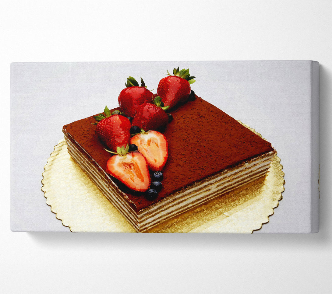  A Canvas Print of Stunning Chocolate Cake Canvas Print