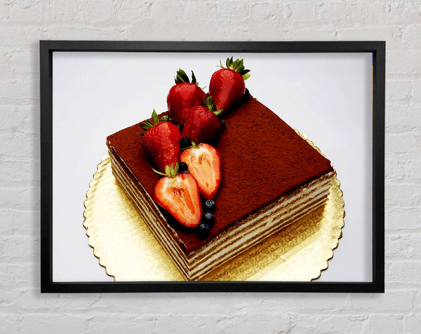 Stunning Chocolate Cake Framed Print