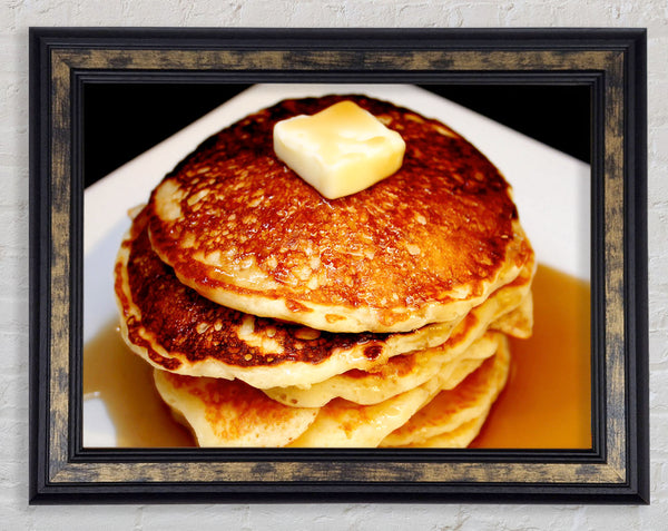 Syrup Pancakes Framed Print