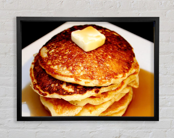 Syrup Pancakes Framed Print