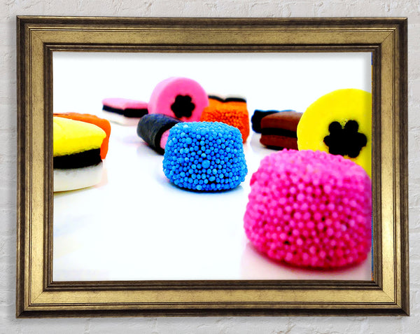 Liquorice Allsorts Dispaly Framed Print