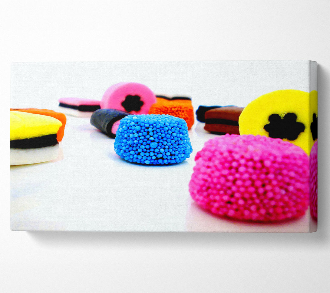  A Canvas Print of Liquorice Allsorts Dispaly Canvas Print