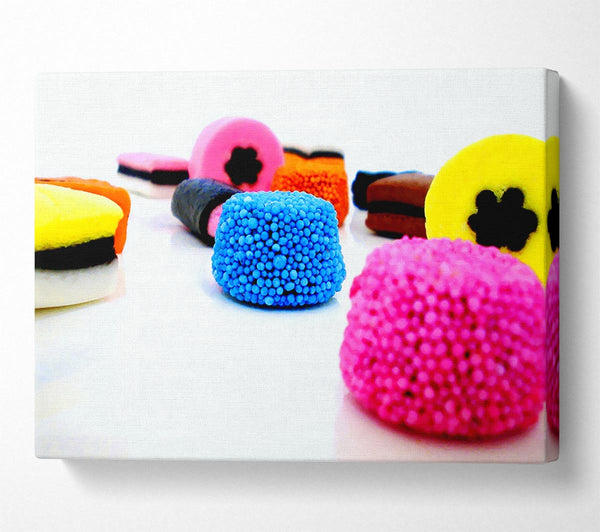  A Canvas Print of Liquorice Allsorts Dispaly Canvas Print