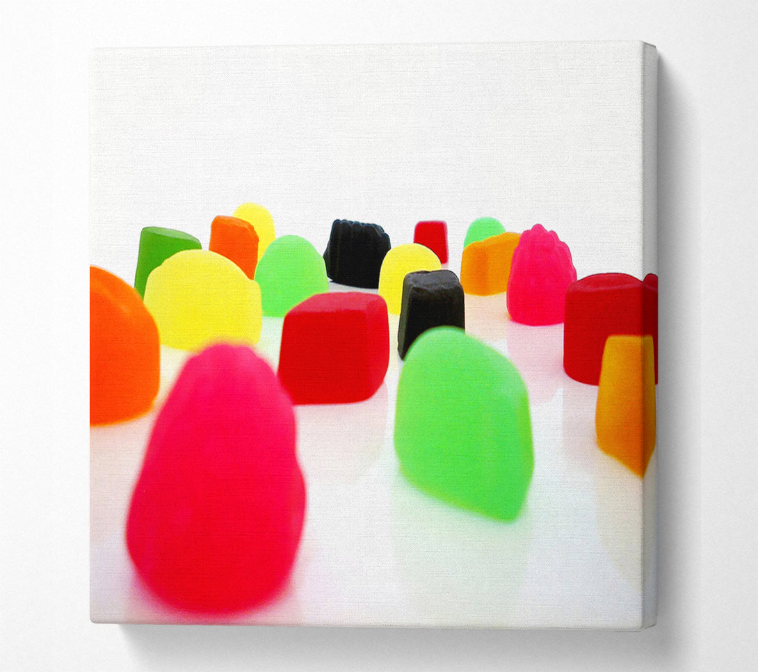  A Canvas Print of Juicy Winegums Canvas Print