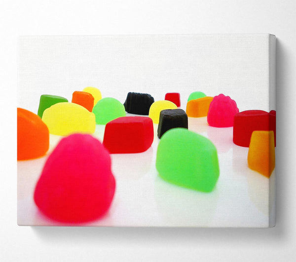  A Canvas Print of Juicy Winegums Canvas Print