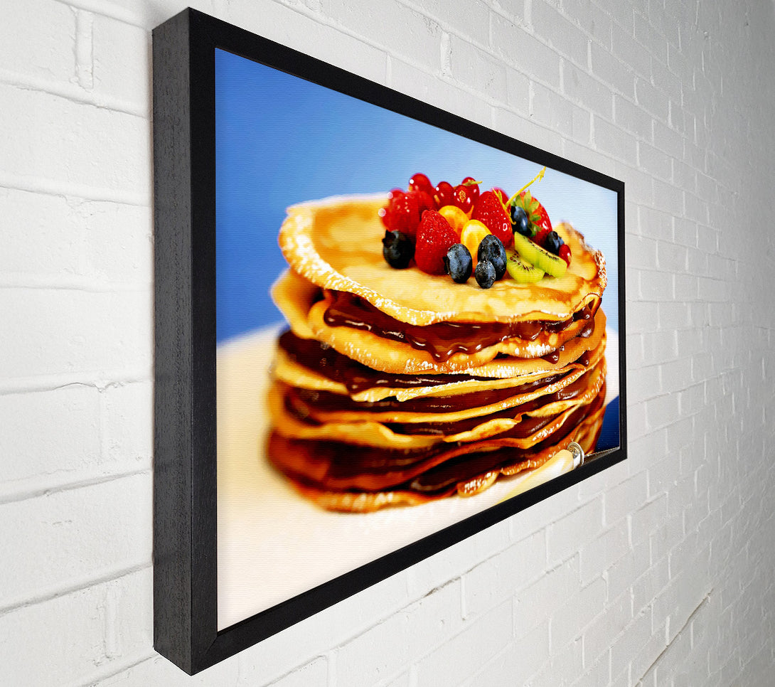  A Canvas Print of Chocolate Pancake Delight Canvas Wall Art