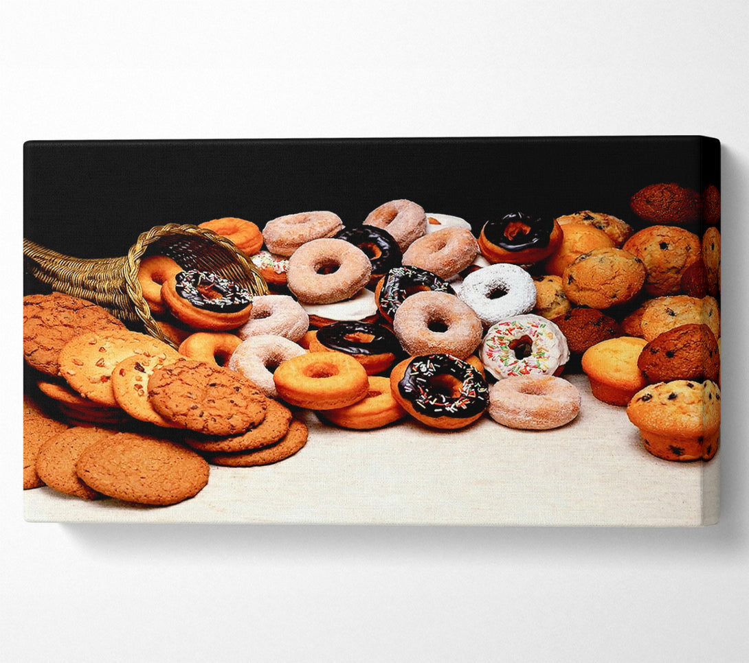  A Canvas Print of Donuts And Cookies Canvas Wall Art