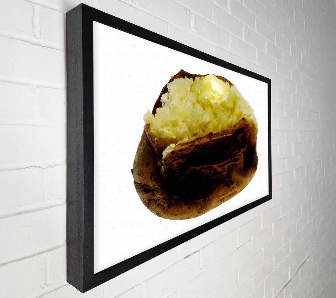  A Canvas Print of Jacket Potato Butter Melt Canvas Wall Art
