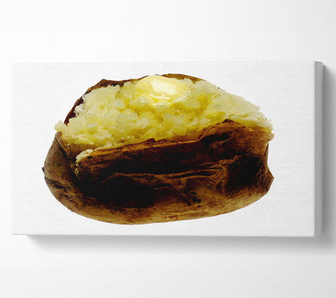  A Canvas Print of Jacket Potato Butter Melt Canvas Wall Art