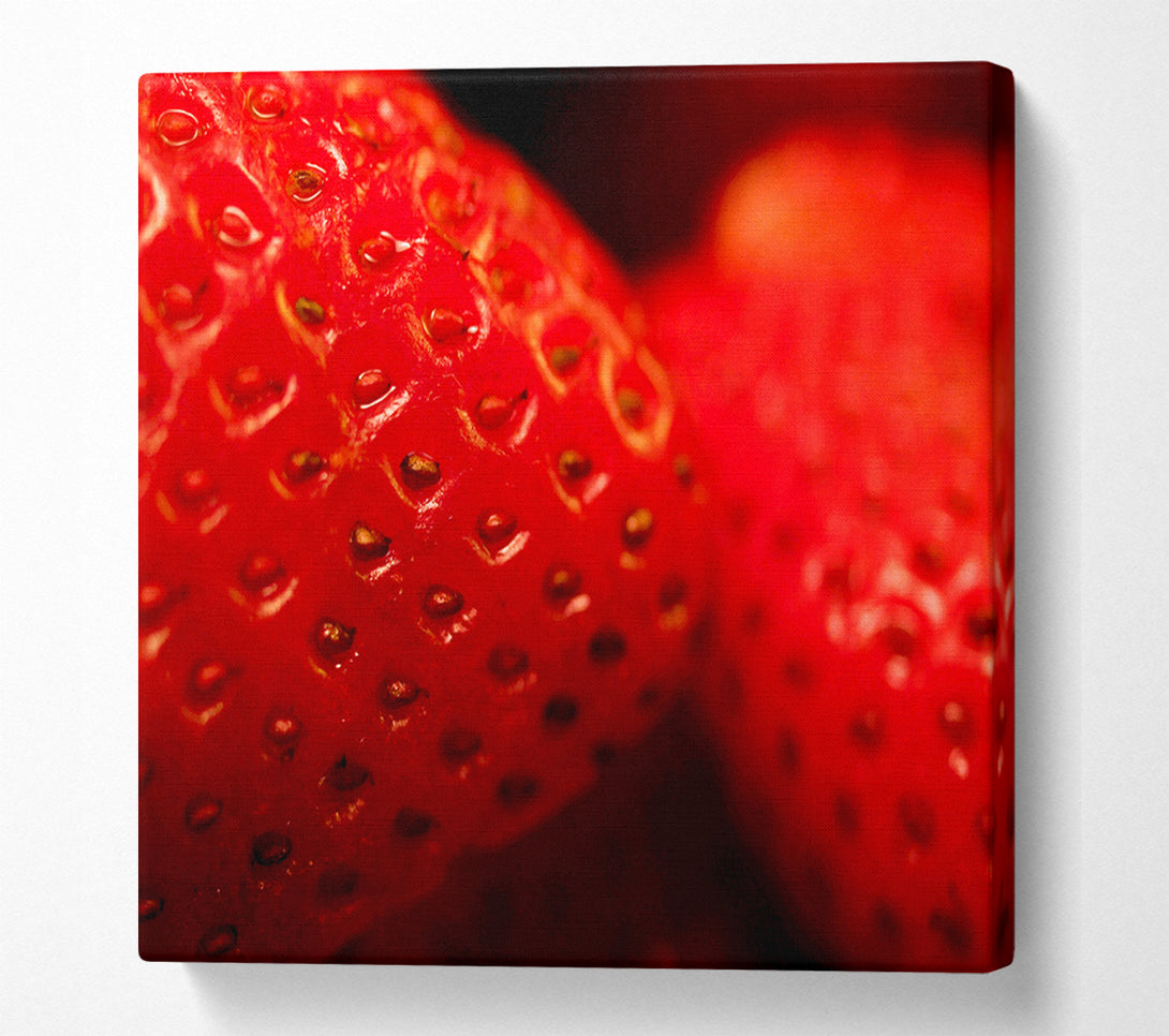  A Canvas Print of Strawberry Treat Canvas Print