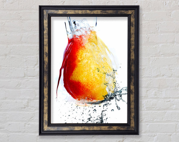 Peach Waterfall Framed Print