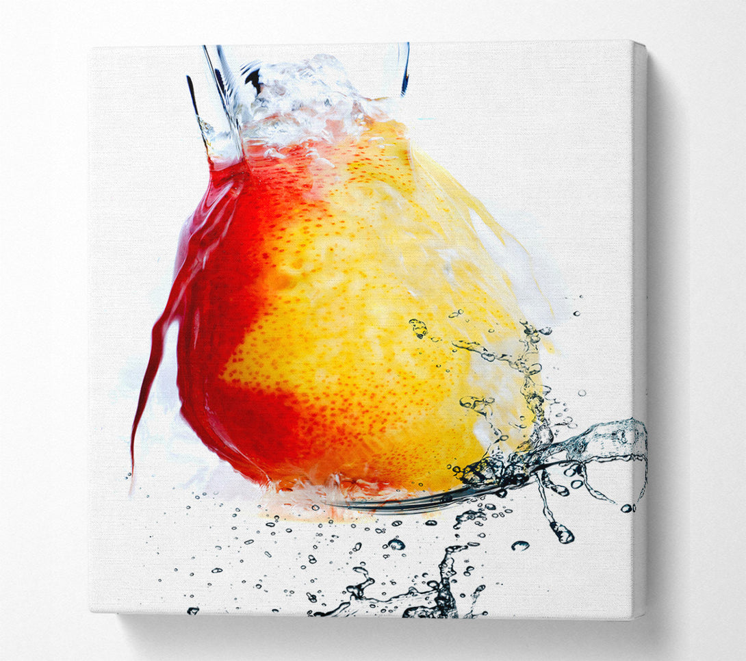  A Canvas Print of Peach Waterfall Canvas Wall Art