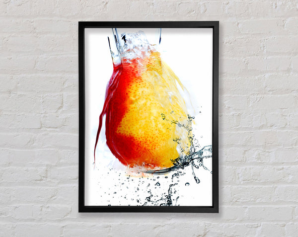 Peach Waterfall Framed Print